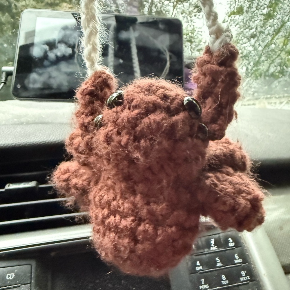 Handcrafted Spider Crochet Hanging Decor